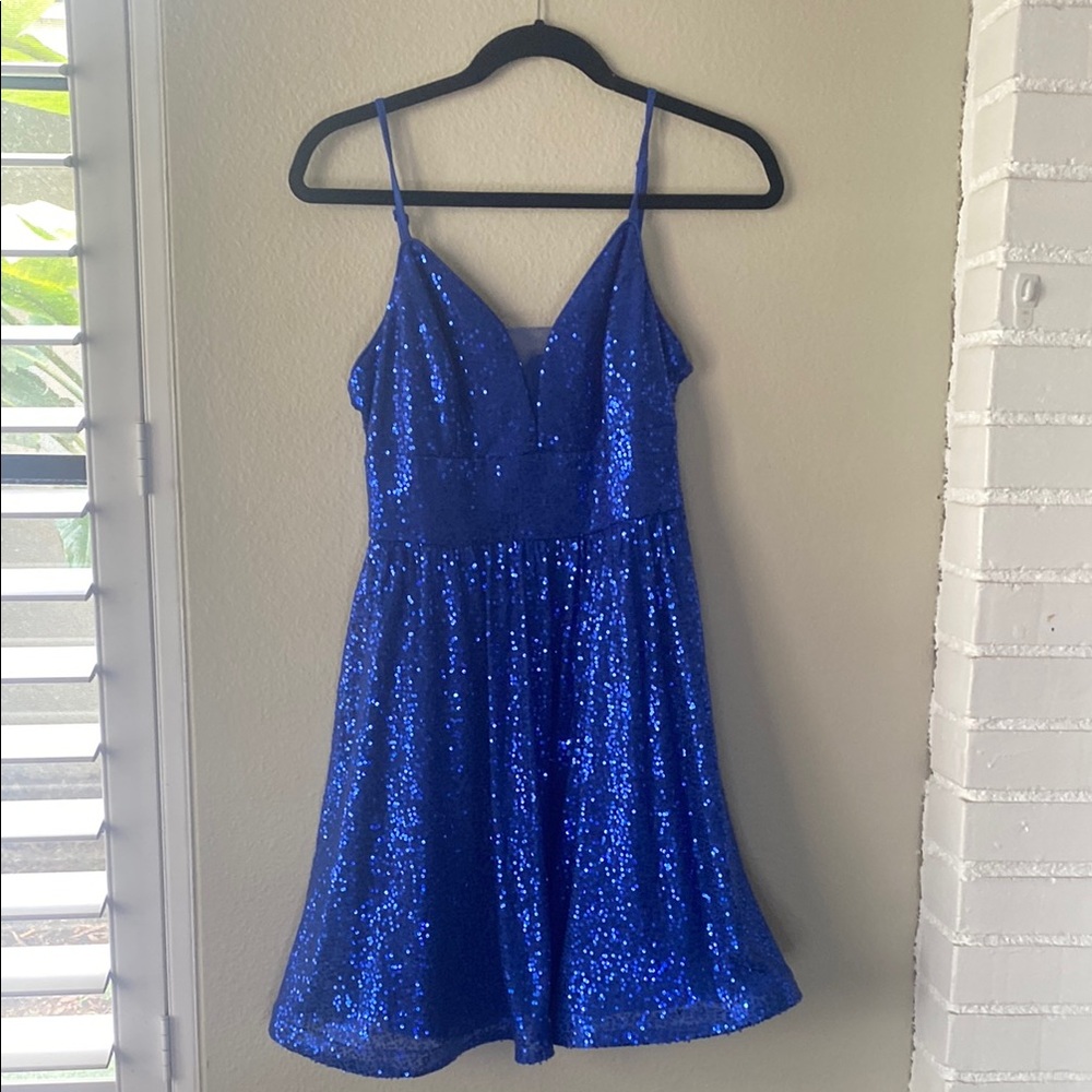 Ever Pretty Royal Blue Sequin Gown